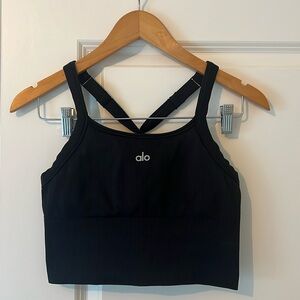 **WORN ONCE** ALO YOGA RIBBED BRA TANK